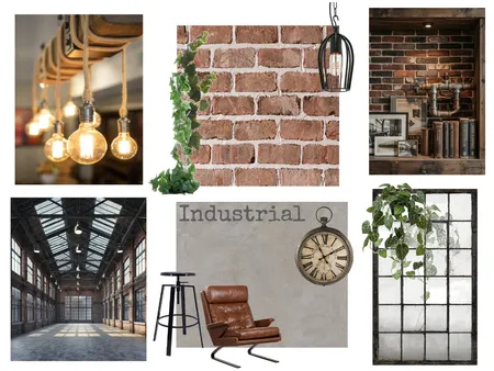 Design Style: Industrial Interior Design Mood Board by alexmacri on Style Sourcebook