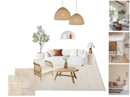 Mediterranean Lounge Room Interior Design Mood Board by Renee Wratih on Style Sourcebook