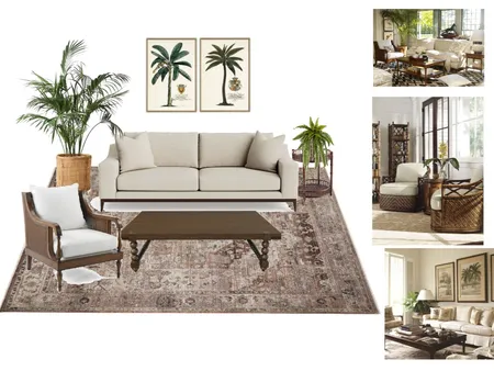 British Colonial Living Room Interior Design Mood Board by Renee Wratih on Style Sourcebook