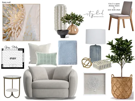 Gray - Study Interior Design Mood Board by Styled Interior Design on Style Sourcebook