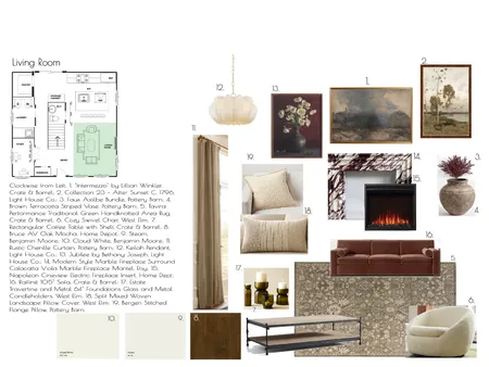 Sample Board for Living Room done Interior Design Mood Board by Angie on Style Sourcebook