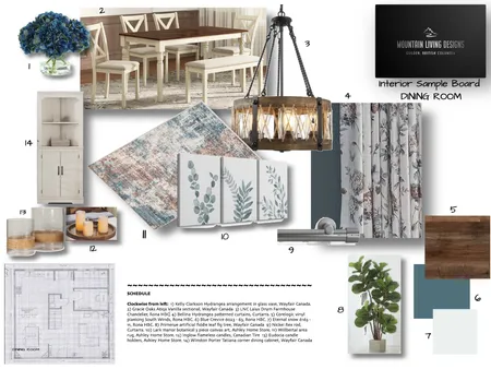 Module 9 - Furniture & Accessories - Dining Room Interior Design Mood Board by shannonberry on Style Sourcebook