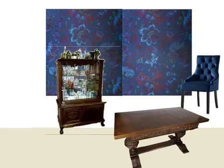 Dining Room - Majorelle Wallpaper Interior Design Mood Board by Bel* on Style Sourcebook