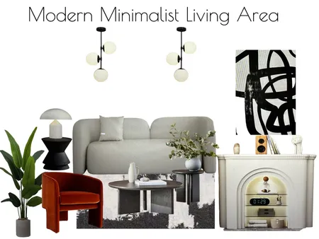 Modern Minimalist Living Area Interior Design Mood Board by al1168ster@gmail.com on Style Sourcebook