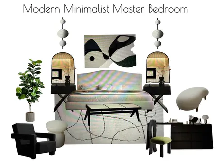 Modern Minimalist Master Bedroom Interior Design Mood Board by al1168ster@gmail.com on Style Sourcebook