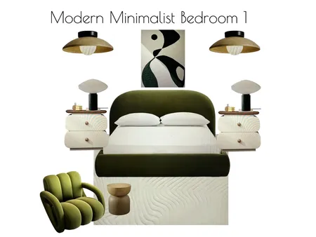 Modern Minimalist Bedroom 1 Interior Design Mood Board by al1168ster@gmail.com on Style Sourcebook