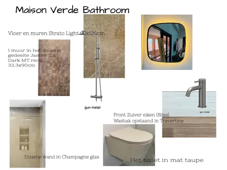 Maison Verde Bathroom Interior Design Mood Board by Caroline Romer Snel on Style Sourcebook