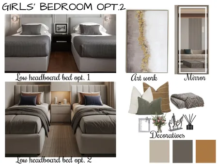 Girls bedroom option 2 Interior Design Mood Board by kehindeh052@gmail.com on Style Sourcebook