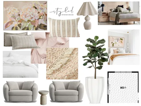 Gray - Bed 1 Interior Design Mood Board by Styled Interior Design on Style Sourcebook