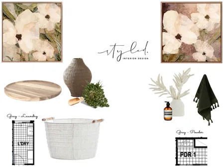 Gray - Laundry / Pwd Interior Design Mood Board by Styled Interior Design on Style Sourcebook