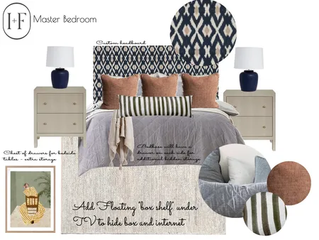 Master Bedroom Interior Design Mood Board by Ivy + Finch Design on Style Sourcebook