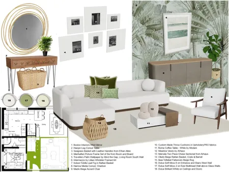 Living Room & Entrance Interior Design Mood Board by EvanHarrington on Style Sourcebook