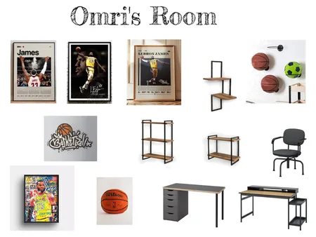 החדר של עומרי- מור וגיא קצין Interior Design Mood Board by noa kravitz on Style Sourcebook