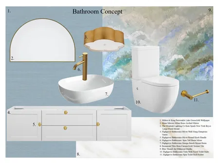 Feinstein & Goldstein Bathroom Concept Interior Design Mood Board by botany75 on Style Sourcebook
