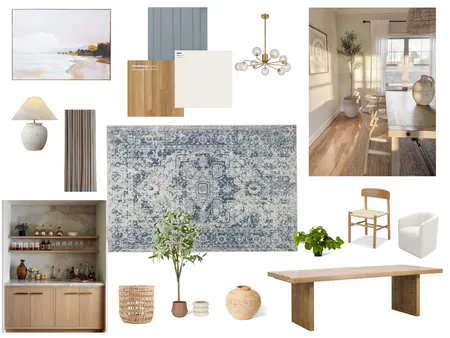 Coastal Dining room Interior Design Mood Board by Miranda Nacarelli on Style Sourcebook
