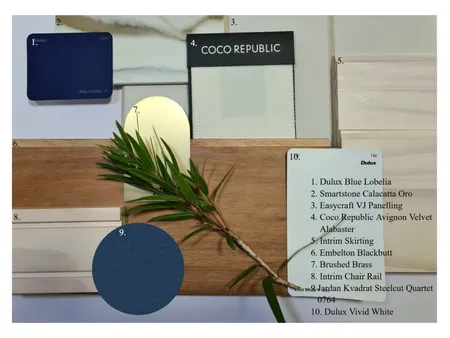 Feinstein & Goldstein Reception Flat Lay Interior Design Mood Board by botany75 on Style Sourcebook