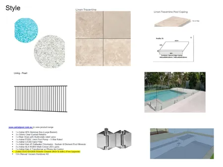 Pool Interior Design Mood Board by Envate Pty ltd on Style Sourcebook