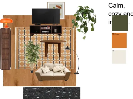 Current Living Room - Mid Century Modern - Cozy, Moody, relaxing Interior Design Mood Board by sayuika on Style Sourcebook