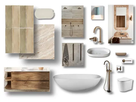 Belrose Bathroom sample board Interior Design Mood Board by lizinlanvin on Style Sourcebook