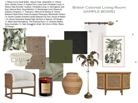 British Colonial Interior Design Mood Board by kmtaylor80 on Style Sourcebook
