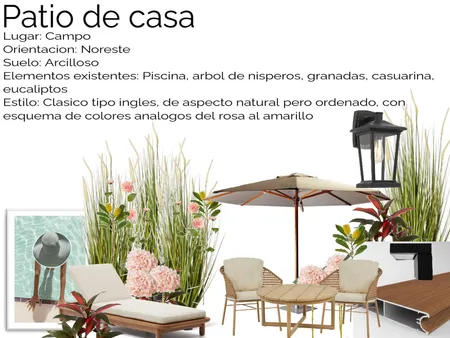 Paisajismo patio con pileta Interior Design Mood Board by ARDE.SIGN on Style Sourcebook