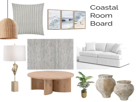 Coastal Room Mood Board  - Module 3 Interior Design Mood Board by nthomp804 on Style Sourcebook