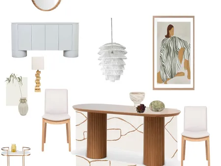 Minimalist Bohemian Dining Room Interior Design Mood Board by Anneke Nomura on Style Sourcebook