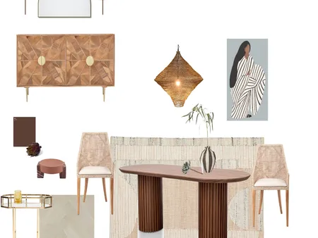 Contemporary Tropical Dining Room Interior Design Mood Board by Anneke Nomura on Style Sourcebook