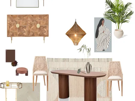 Contemporary Tropical Dining Room Interior Design Mood Board by Anneke Nomura on Style Sourcebook