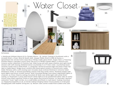 Water Closet Design (IDI A.9) Interior Design Mood Board by Maisie_Cupid on Style Sourcebook