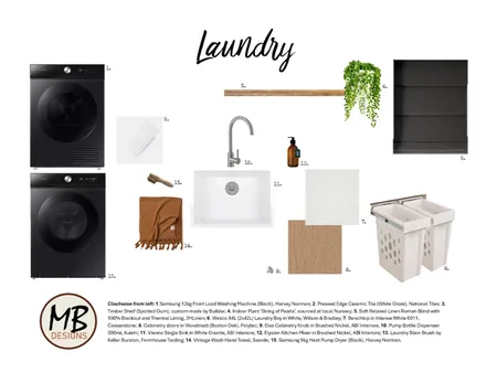 Laundry Interior Design Mood Board by MBDesigns on Style Sourcebook
