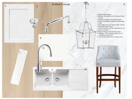 Wyralla Road Kitchen Concept Interior Design Mood Board by botany75 on Style Sourcebook