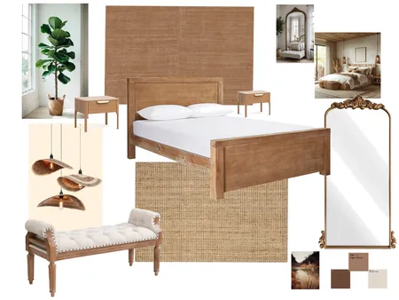 earthy vintage bedroom Interior Design Mood Board by Sebi on Style Sourcebook