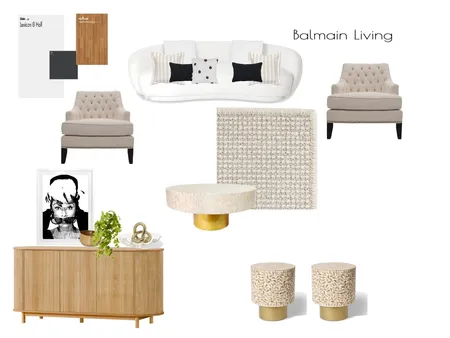 Balmain Lounge Interior Design Mood Board by WendyGee on Style Sourcebook