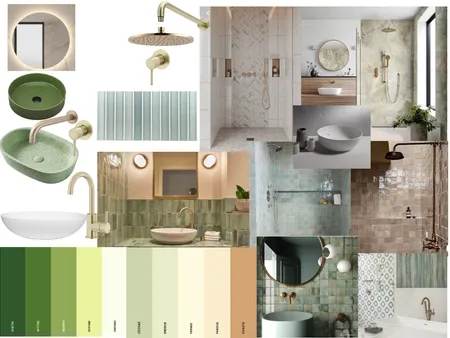 Brett & Lisa Guest Bathroom Interior Design Mood Board by Leaine on Style Sourcebook
