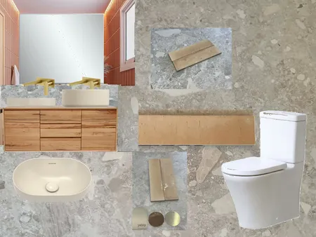 Powder Room - Almond Basin Interior Design Mood Board by Cobblestone Studios on Style Sourcebook