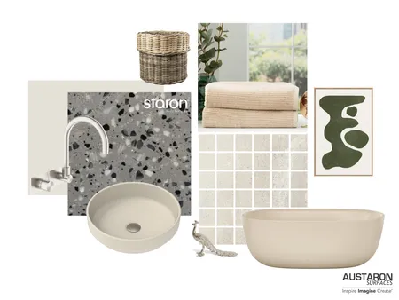 Modern Bathroom with Staron® Solid Surfaces Interior Design Mood Board by Austaron Surfaces on Style Sourcebook