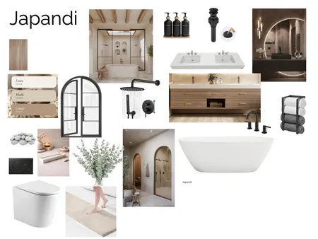 Japandi Bathroom Interior Design Mood Board by NataliaRutko on Style Sourcebook
