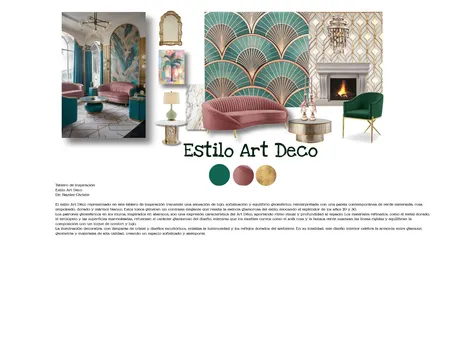 tablero Art Deco Interior Design Mood Board by hromero on Style Sourcebook