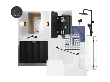 Iron & Indigo - Bathroom Interior Design Mood Board by NIA Design Studio on Style Sourcebook