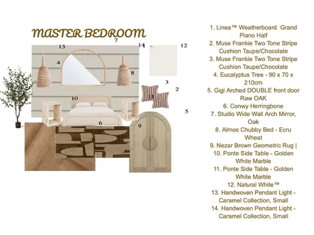 MASTERBEDROOM Interior Design Mood Board by emmamoignard on Style Sourcebook