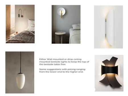 Main Bedroom - Lighting Interior Design Mood Board by Design Organisation on Style Sourcebook
