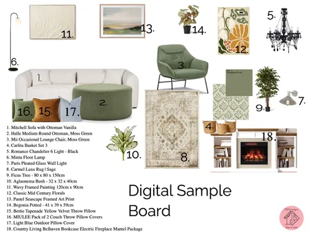 Digital Sample Board Interior Design Mood Board by mcteddy2017007 on Style Sourcebook