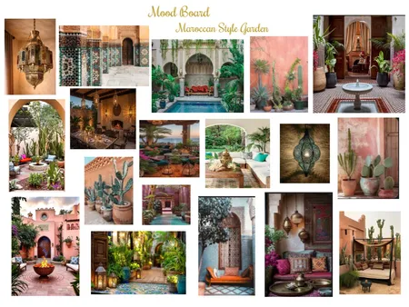Maroccan style garden Interior Design Mood Board by lisabet on Style Sourcebook