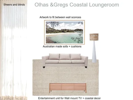 o & G Coastal Lounge room Interior Design Mood Board by KM2639 on Style Sourcebook
