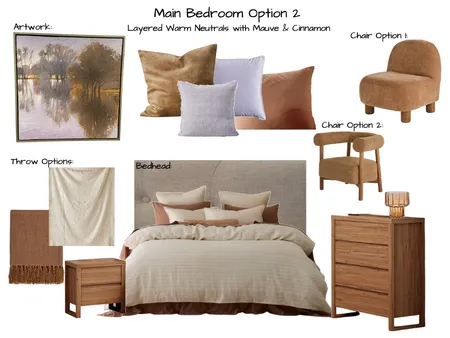 Sanchez Main Bedroom Option 2 Interior Design Mood Board by Six Castle Designs on Style Sourcebook