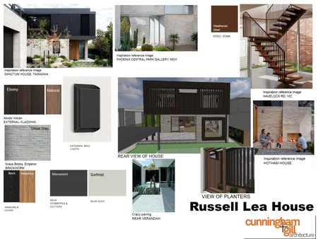 Russell Lea project Interior Design Mood Board by Cunningham Gill Architecture on Style Sourcebook