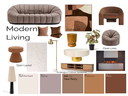 Modern Living Interior Design Mood Board by Svensson Creative on Style Sourcebook