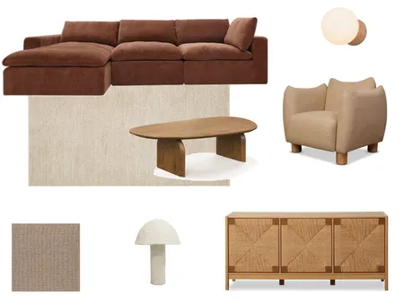 Autumn Tones Living Room Interior Design Mood Board by Style Sourcebook on Style Sourcebook
