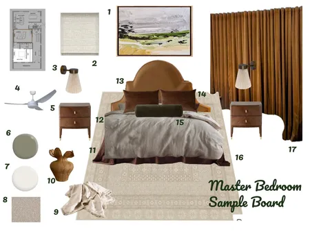 Paddington Terrace House Victorian Master Bedroom Sample Board Interior Design Mood Board by Dune Drifter Interiors on Style Sourcebook